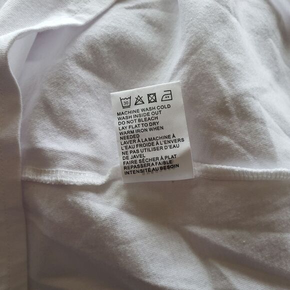 Sandrine Rose x Free People Shoulder Padded Oversized Sleeveless Tee Whi… - Picture 9 of 9